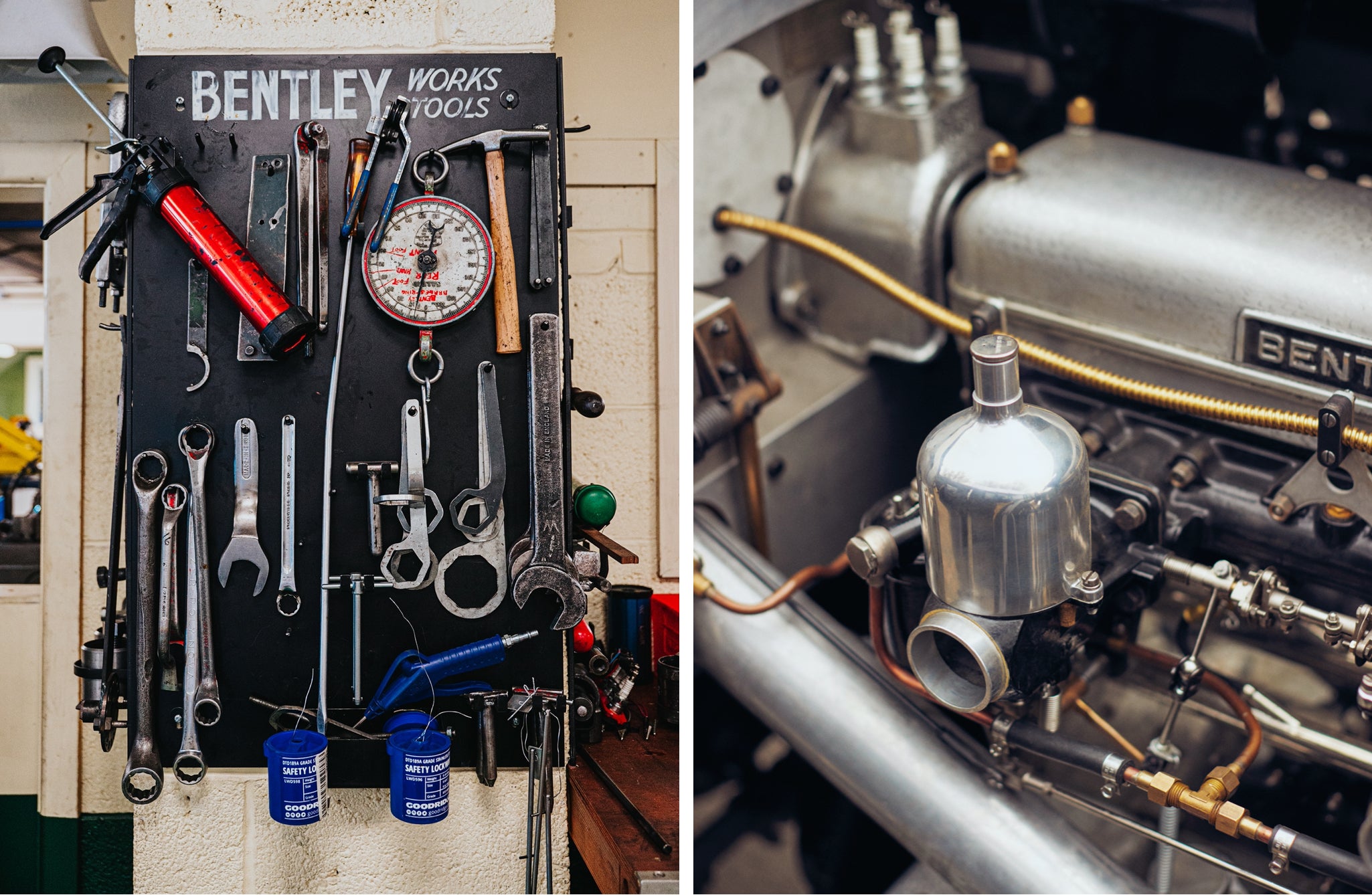 <strong>THE BIG FIX</strong><br/><span>Inside the immaculate garage of Vintage Bentley, where the mechanics use only original tools or recreations made in-house.  Is it ever challenging to find the exact thing needed? &ldquo;Well, it&rsquo;s only taken 28 years,&rdquo; says William Medcalf, the founder </span>