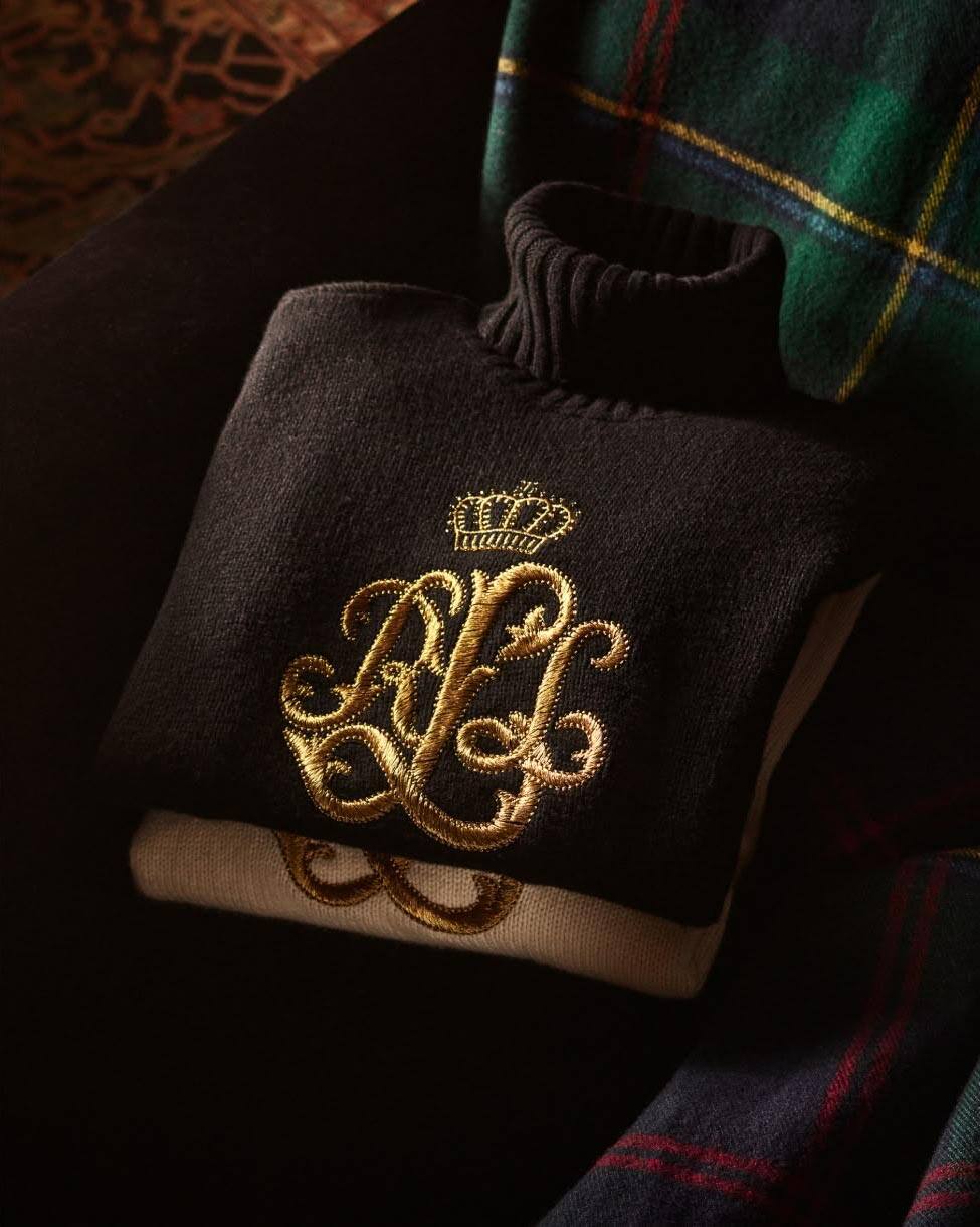 Embroidered-Logo Wool-Blend Rollneck