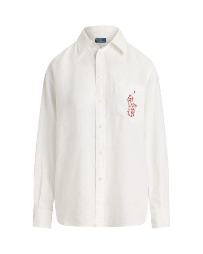 Big Pony linneskjorta Oversize Fit
