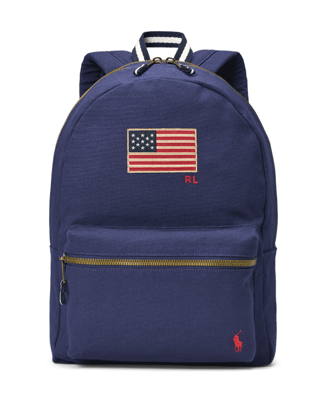 Canvasryggsäck med amerikansk flagga