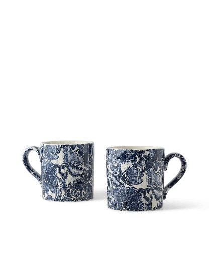 Faded Peony presentset med två muggar