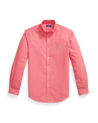 Plaggfärgad oxfordskjorta Custom Fit