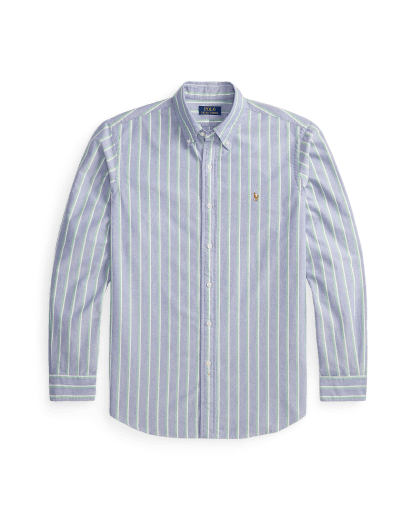 Randig skjorta i oxfordbomull Custom Fit