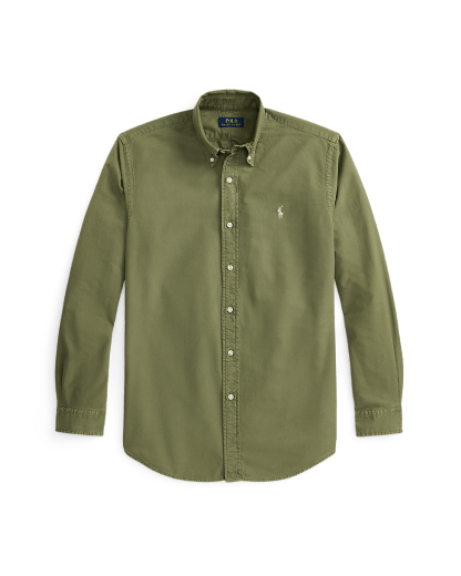 Plaggfärgad oxfordskjorta Custom Fit